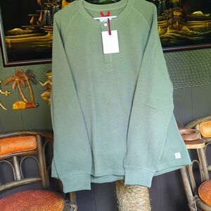 Iron and Resin Michigan Henley XL Olive Green NWT